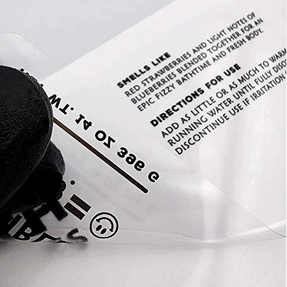 Clear rectangle roll labels for 14 -16 oz. jars - SpeedySlaps