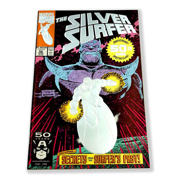 Silver Surfer #50 1st Print Anniversary Foil Comic Book (1991) Read Description