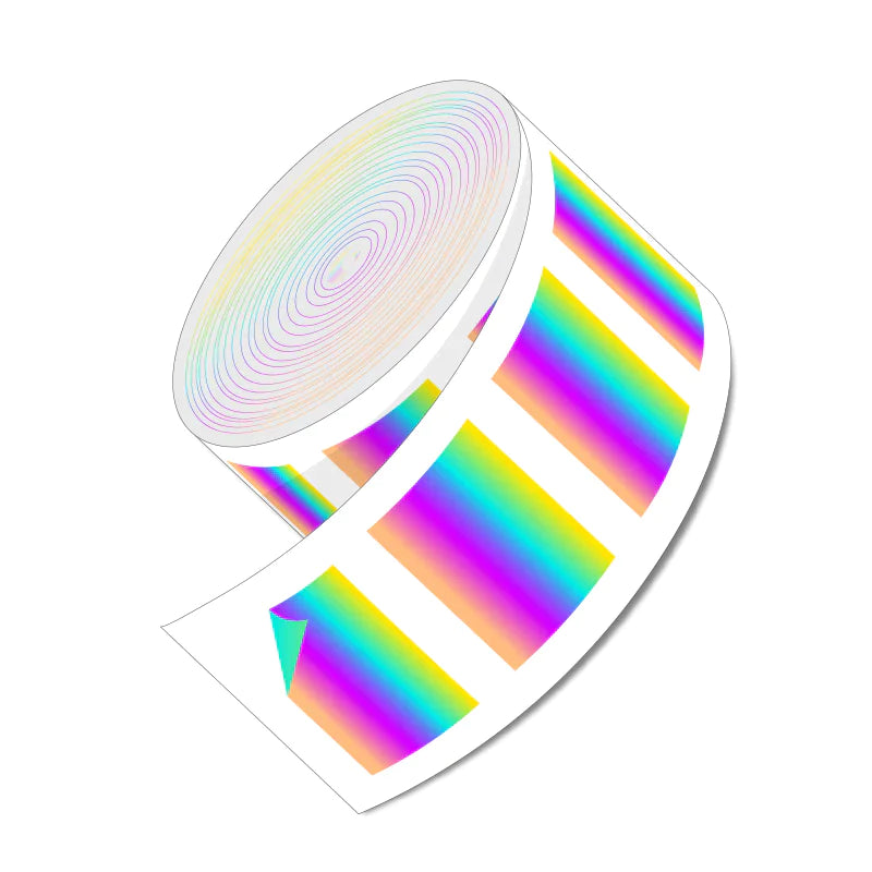 Rectangle holographic labels - SpeedySlaps
